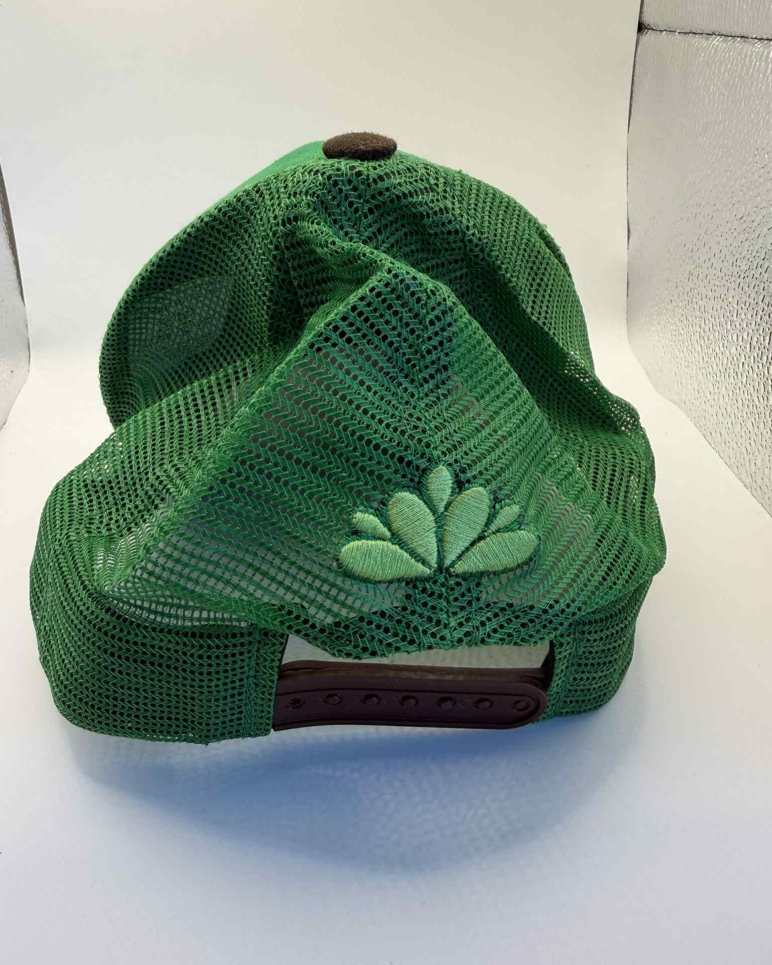 Mirante Do Arvrão Brazil Green and Brown Mesh Trucker Hat 4