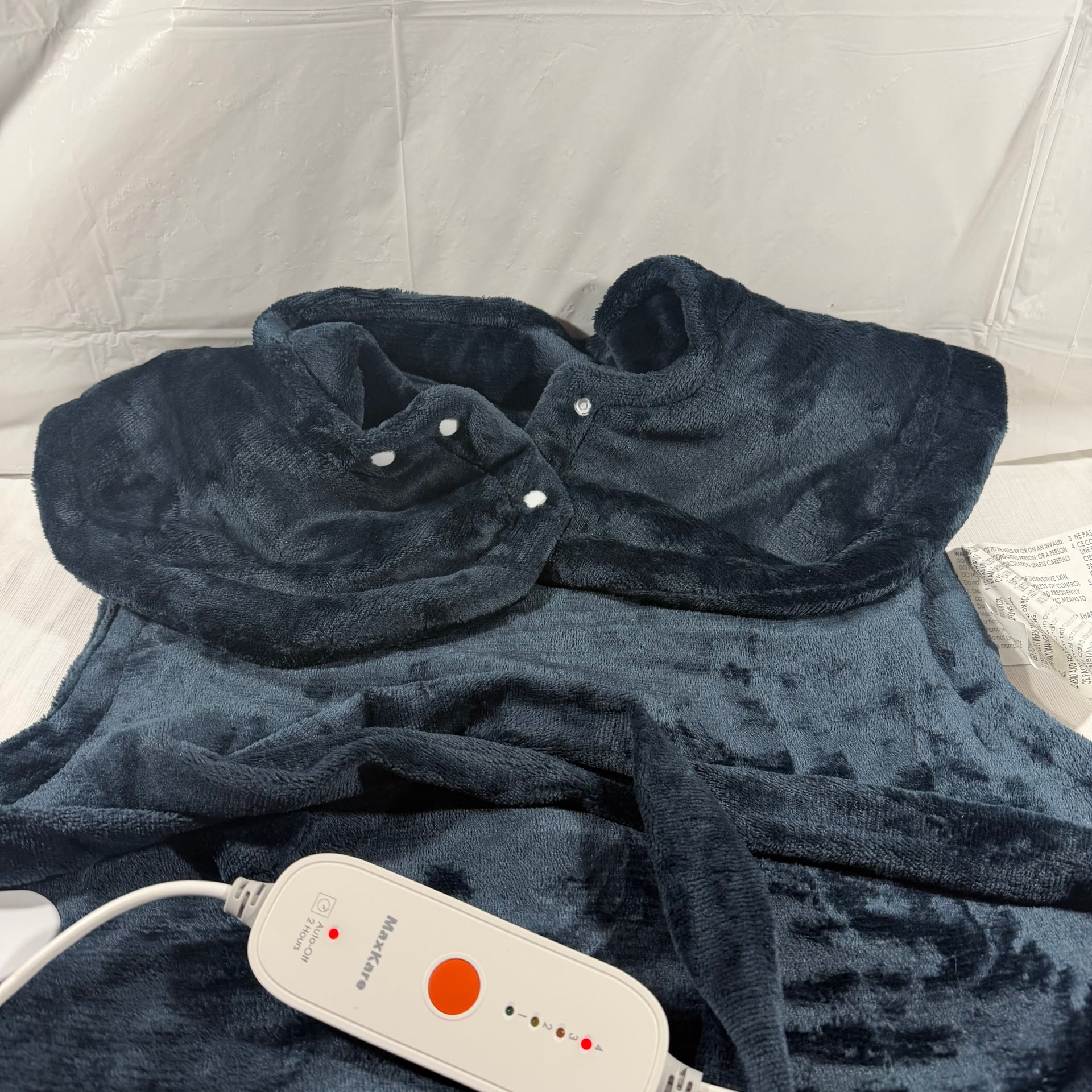 Maxkare Large Heating Pad for Back And Shoulder Pain Relief 24 in x 33in Navy 3