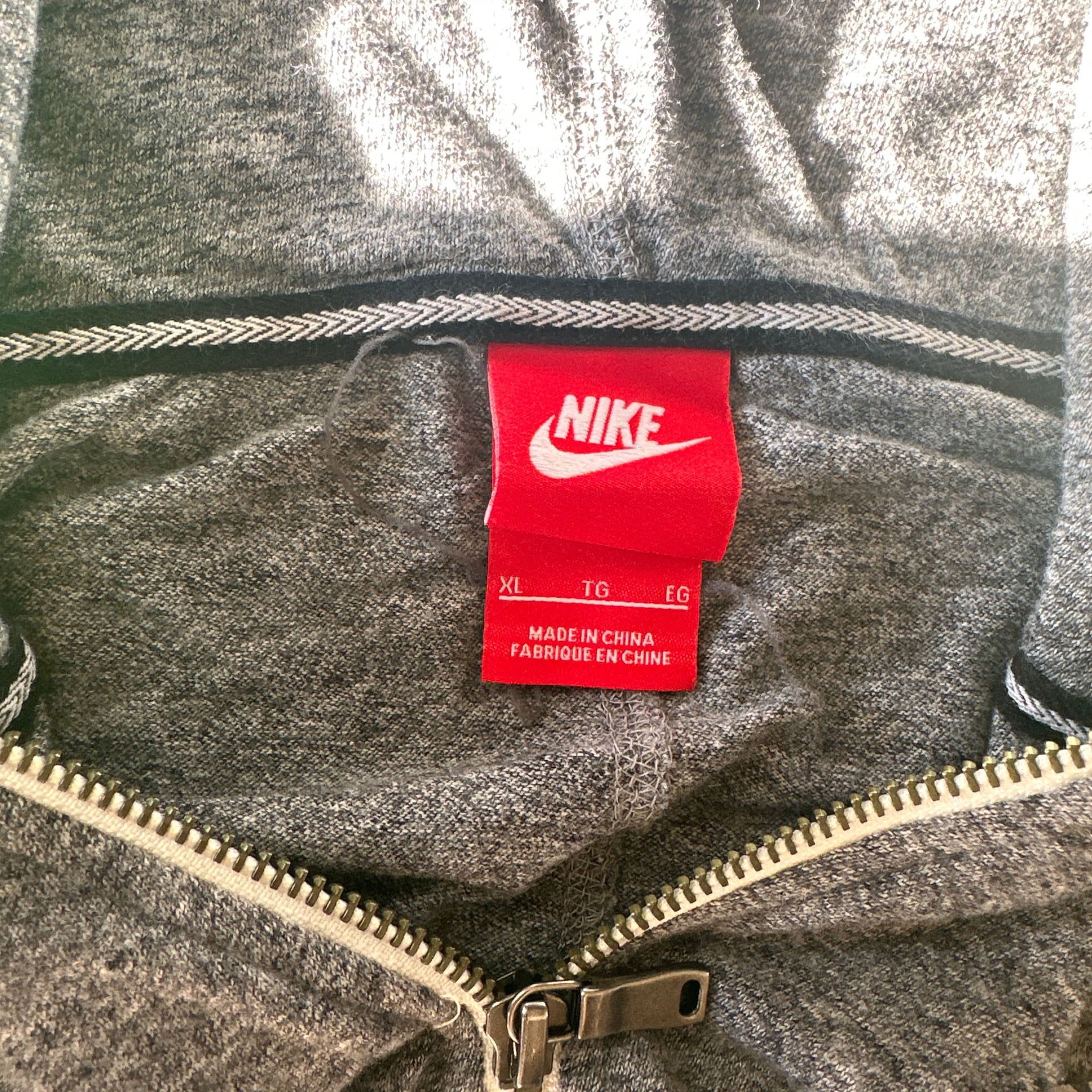 Nike Full-Zip Lightweight Women’s Hoodie - Heather Gray Men's Size XL 3
