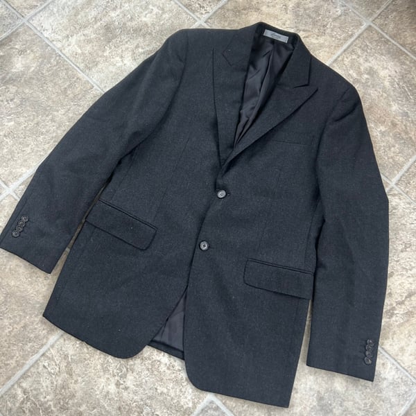 Ralph Lauren Purple Label Wool Double-Breasted Blazer
