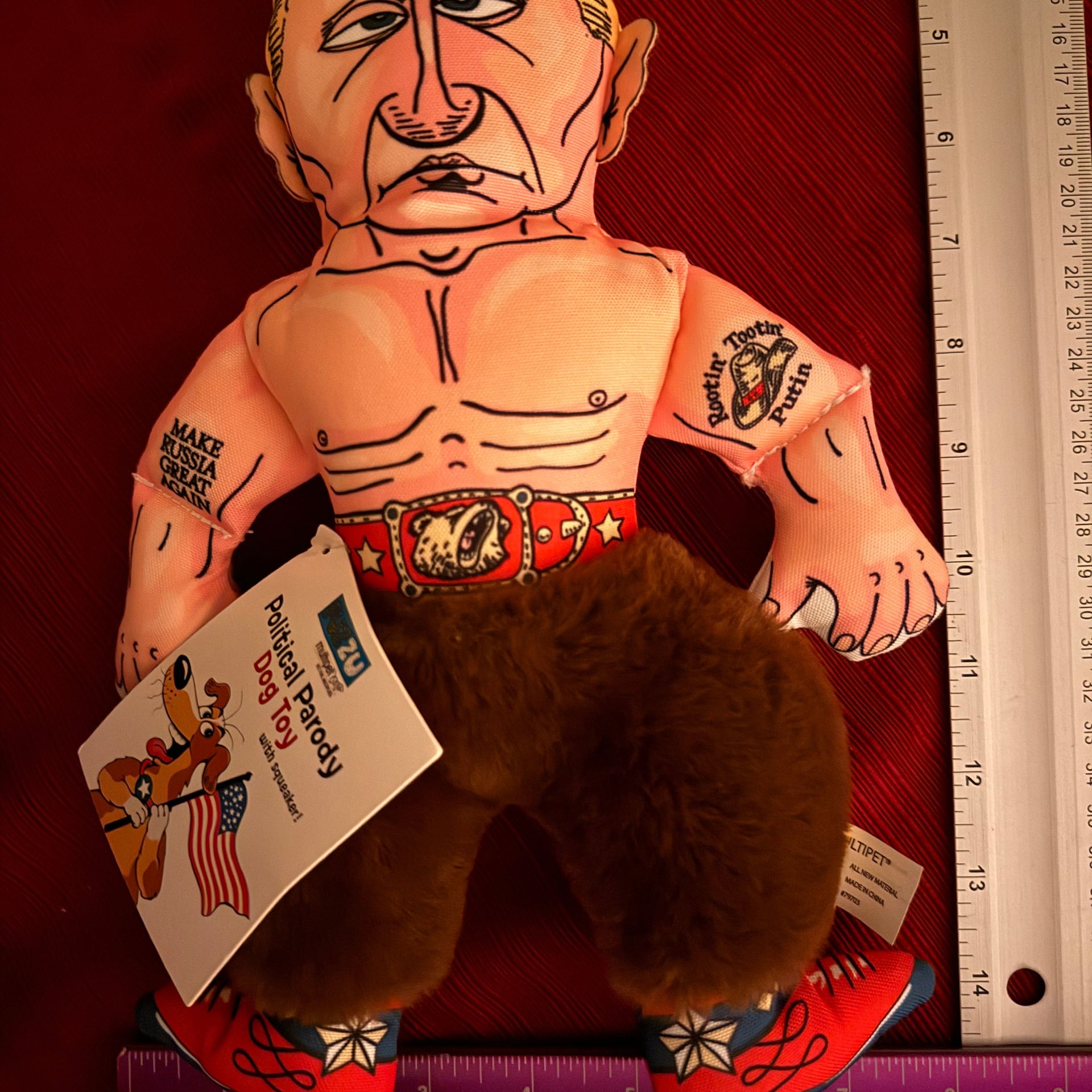 Vladimir Putin Political Parody Squeaky Dog Toy (FUZZU) 3