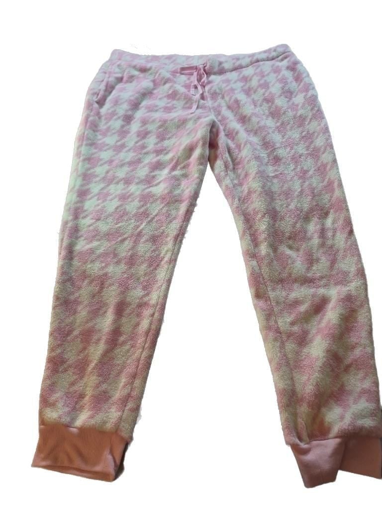 Joyspun Women's and Women's Plus Plush Sleep Jogger Pants, Size 2XL 3