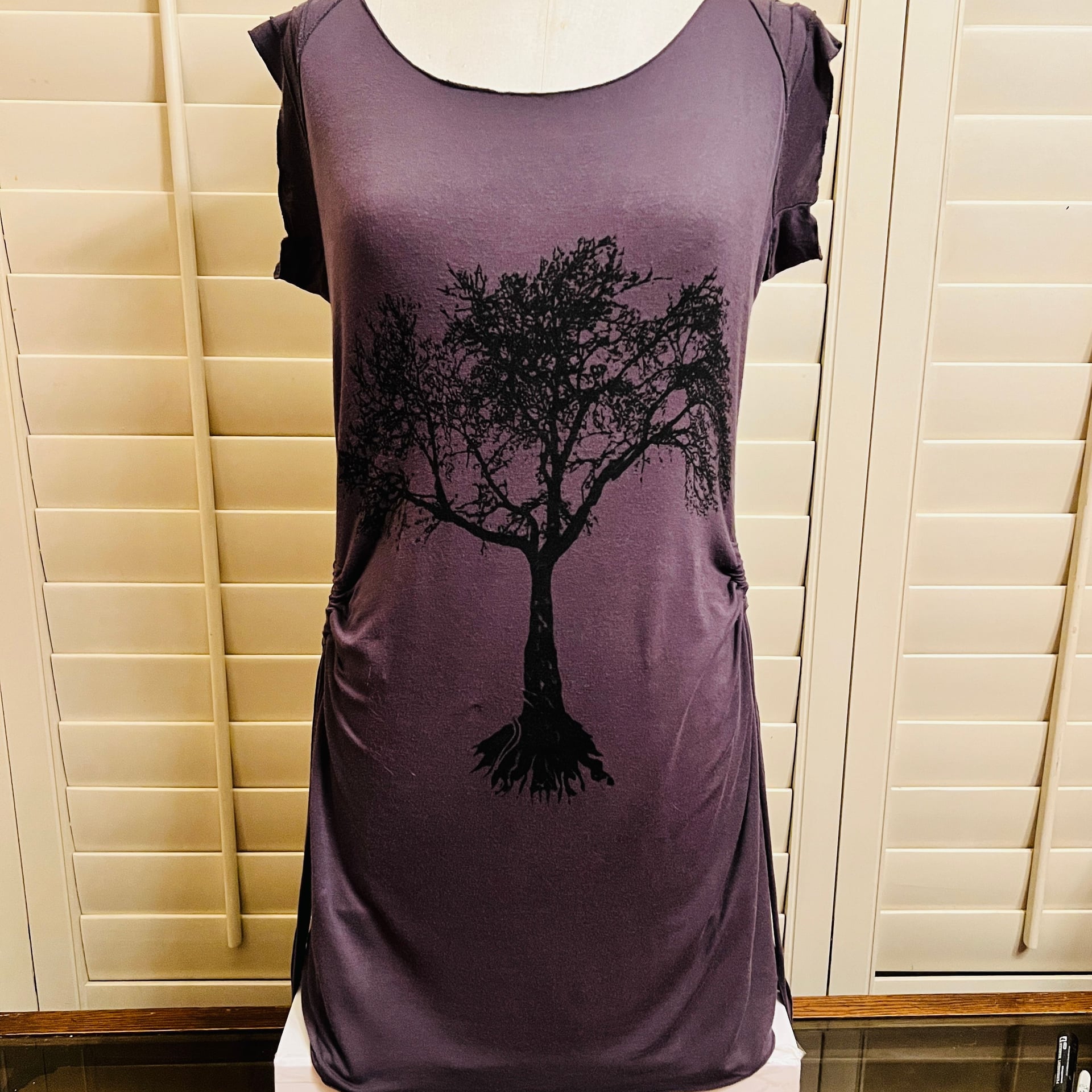 Womens Tree of Life Dress in Brown, 1