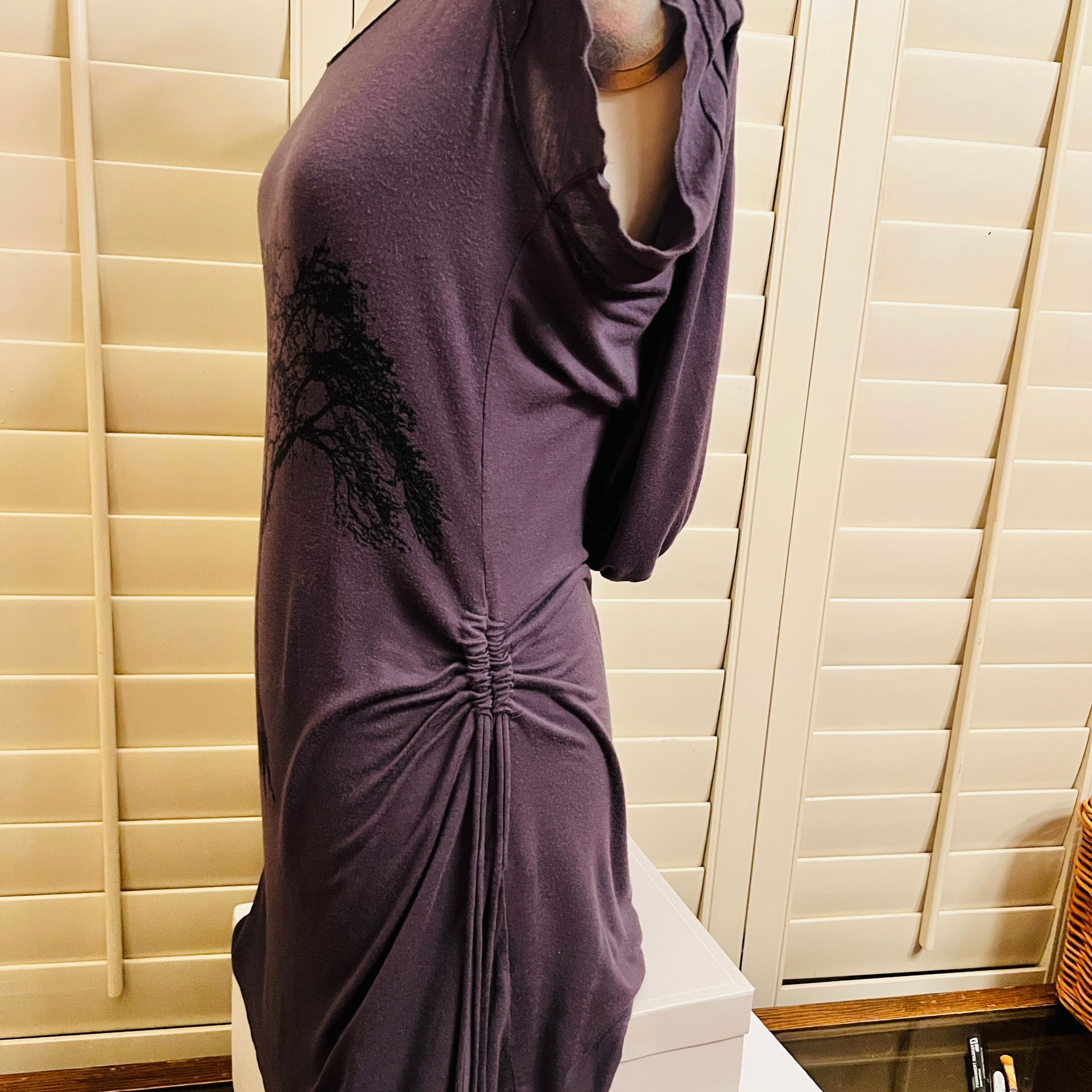 Womens Tree of Life Dress in Brown, 2