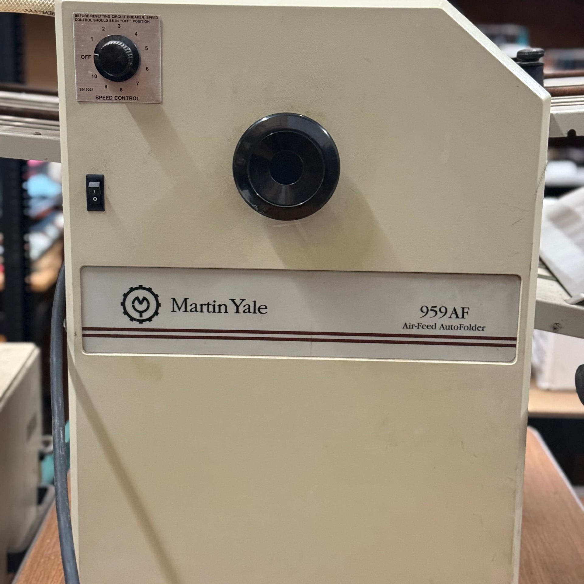 Paper Folder (Commercial) Martin Yale 959AF Air-Feed AutoFolder Heavy Duty Paper Folding Machine 5