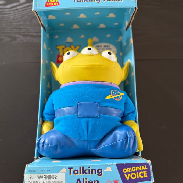 Vintage 1995 Toy Story Talking Alien 12" Action Figure Original Voice Thinkway