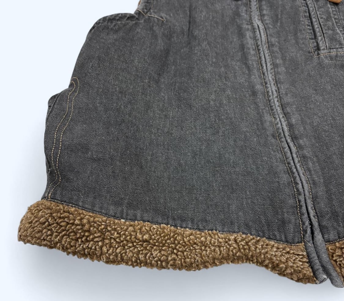 Carhartt style distressed hooded vest XL 9