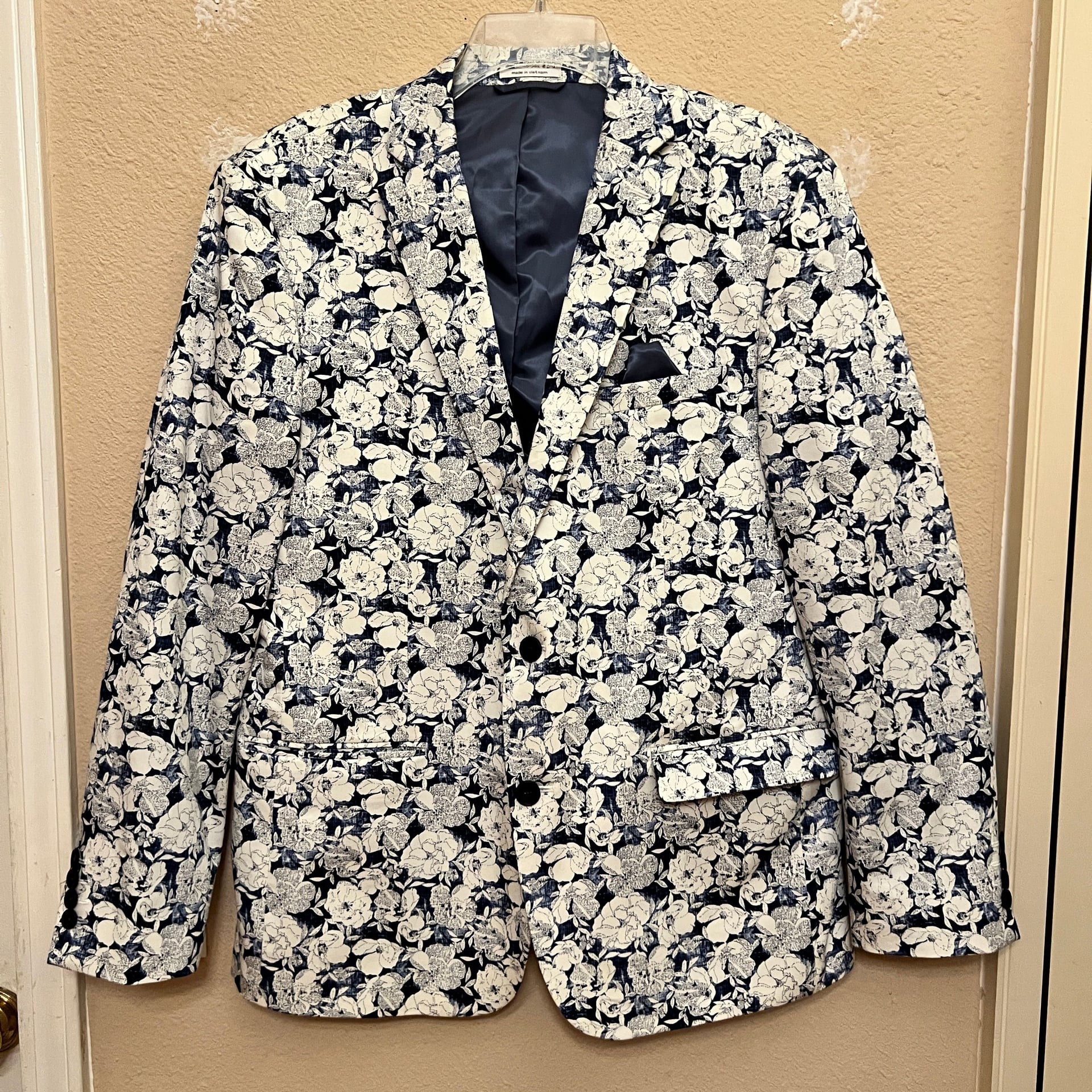 Bar III Men's Slim-Fit Floral Suit Separate Jacket,38R 1