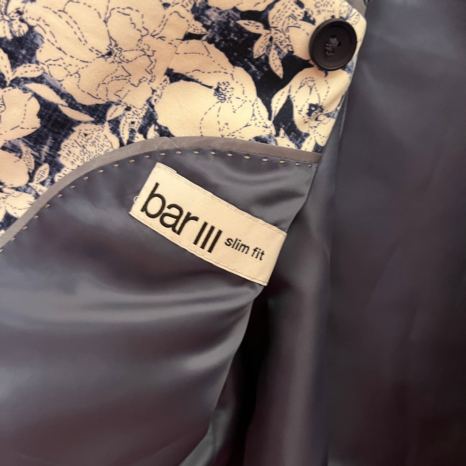 Bar III Men's Slim-Fit Floral Suit Separate Jacket,38R 3