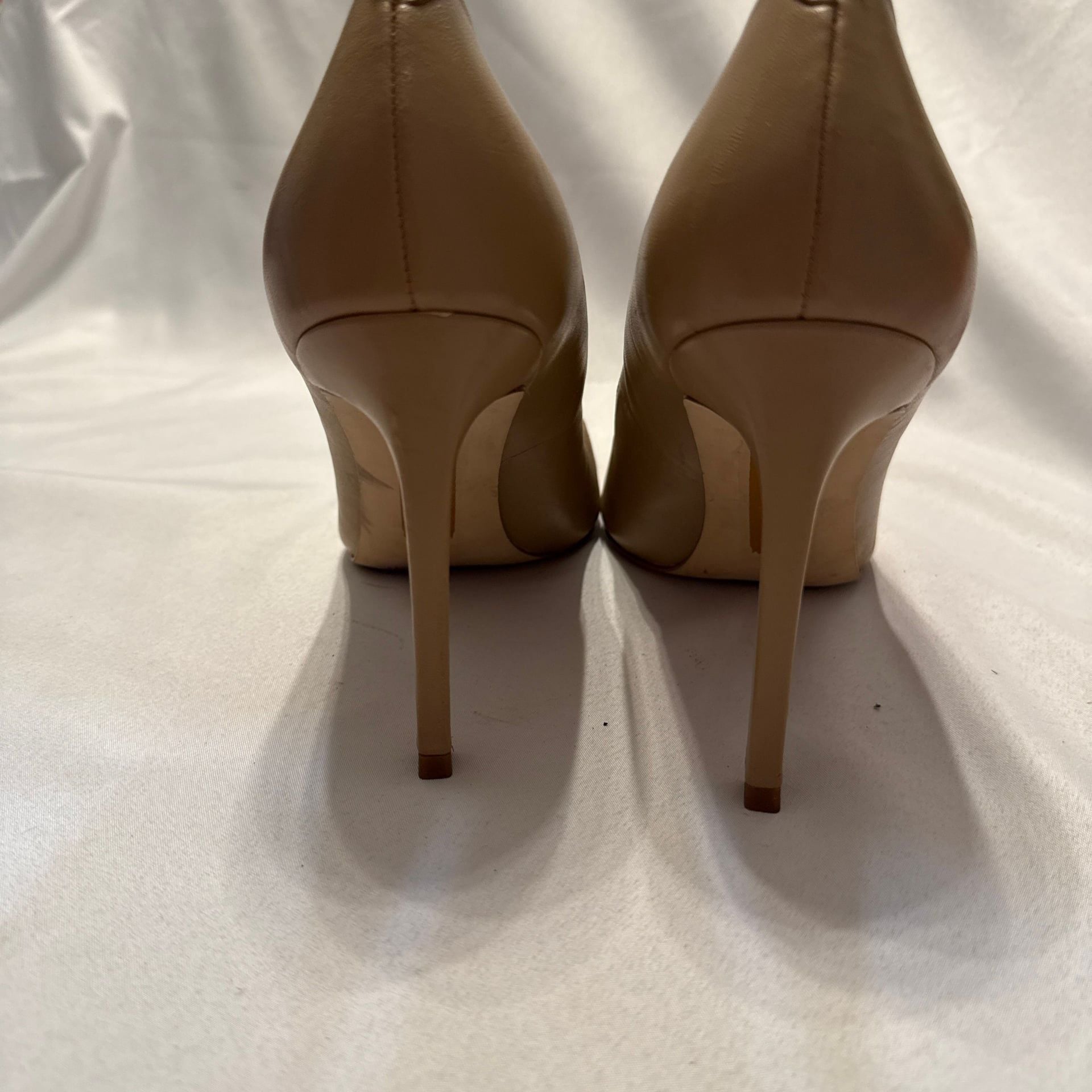 Sam Edelman Nude Leather Square Toe Stiletto Pumps 3