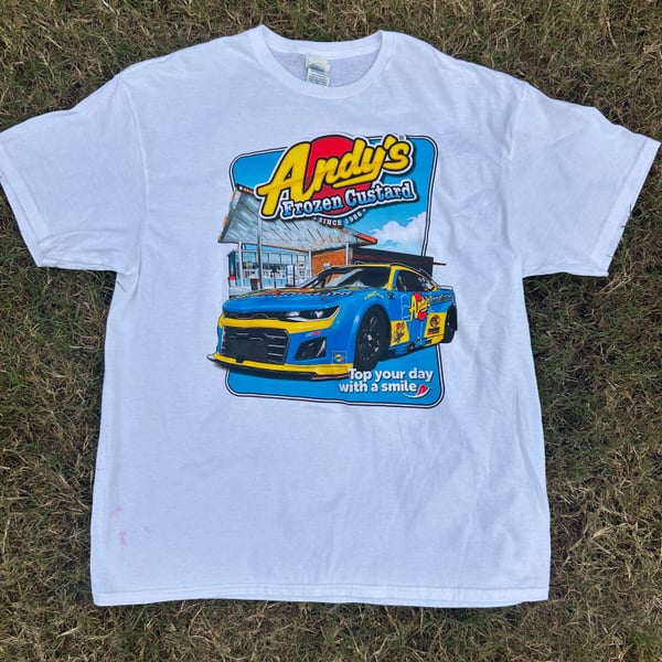 Andy's Frozen Custard NASCAR Stock Car Racing Graphic T-Shirt XL
