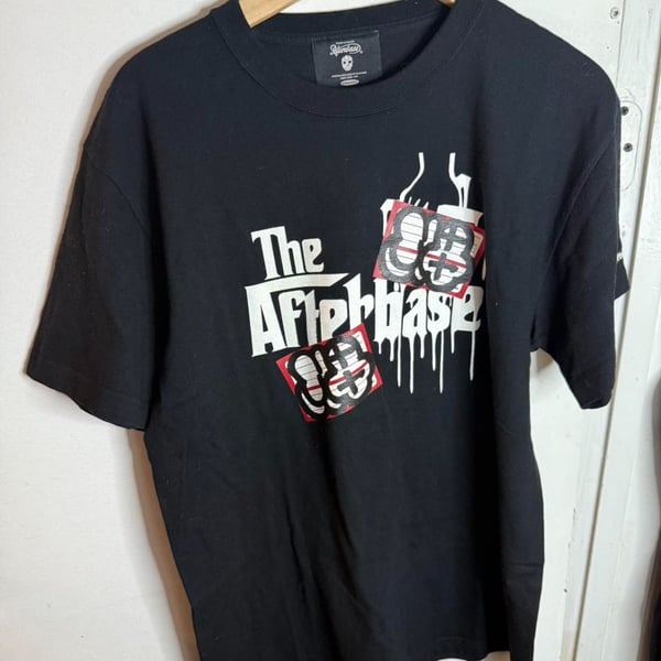 Afterbase Osaka Streetwear Graffiti MQ T-Shirt Black Men's Size L black