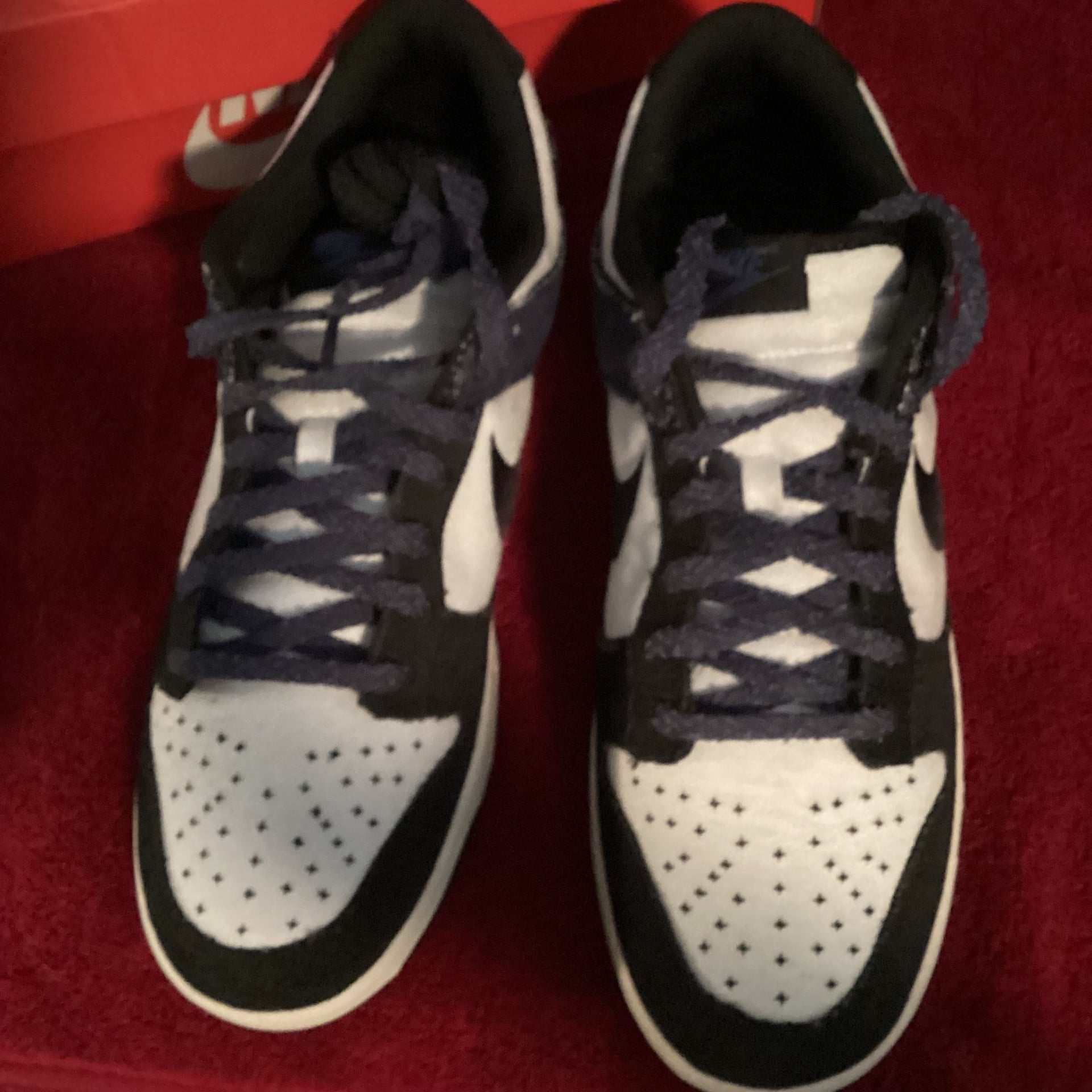 Nike Dunk Low Industrial Blue Sashiko - Navy Denim Sneakers - Size 9.5 3