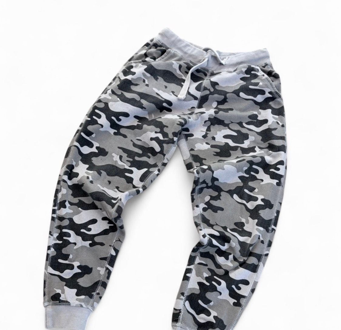 Vintage Men's Slim Fit Camo Jogger Sweatpants Size M 3