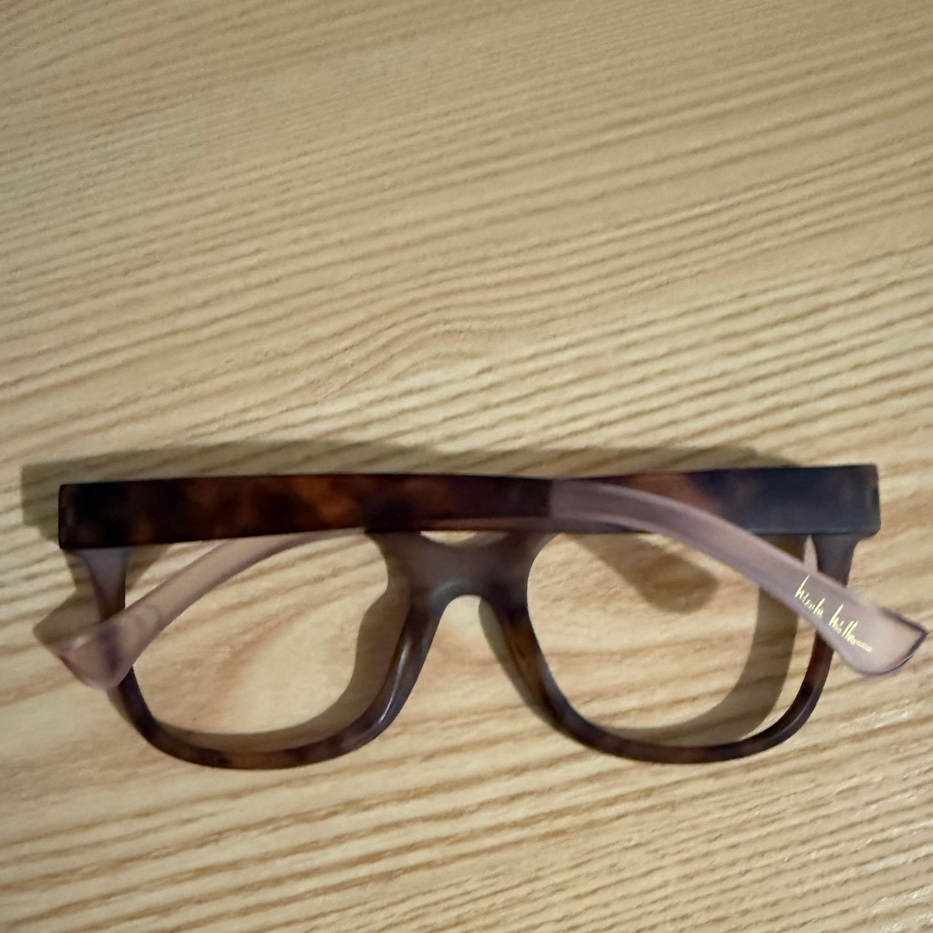 Nicole Miller Demi Blush Fade Oversized Glasses. Frame only. 4
