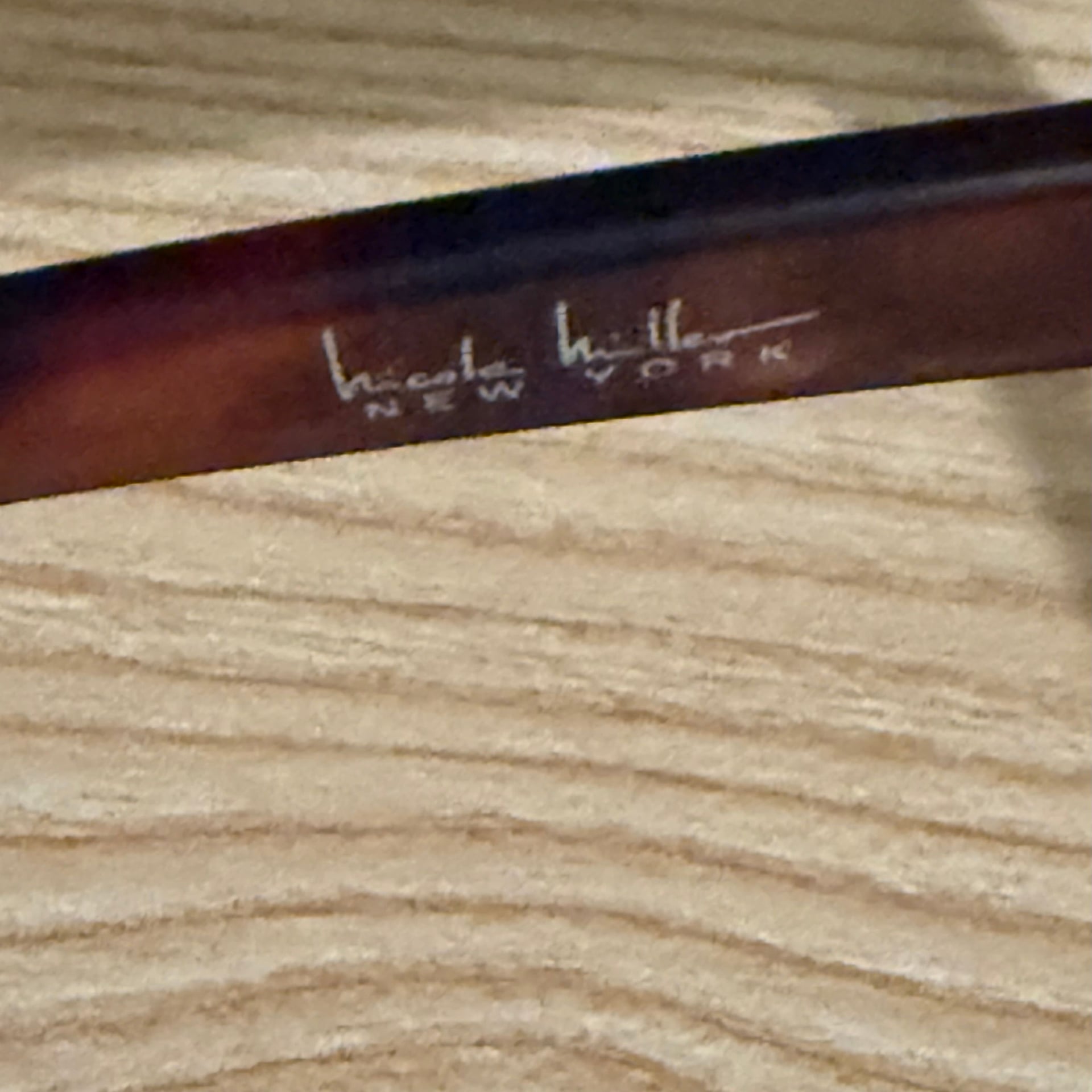 Nicole Miller Demi Blush Fade Oversized Glasses. Frame only. 5