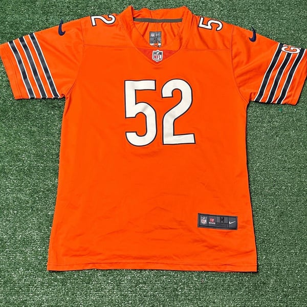 Khalil Mack 52 Chicago Bears Alternate Jersey Large Orange Size Medium Mens 