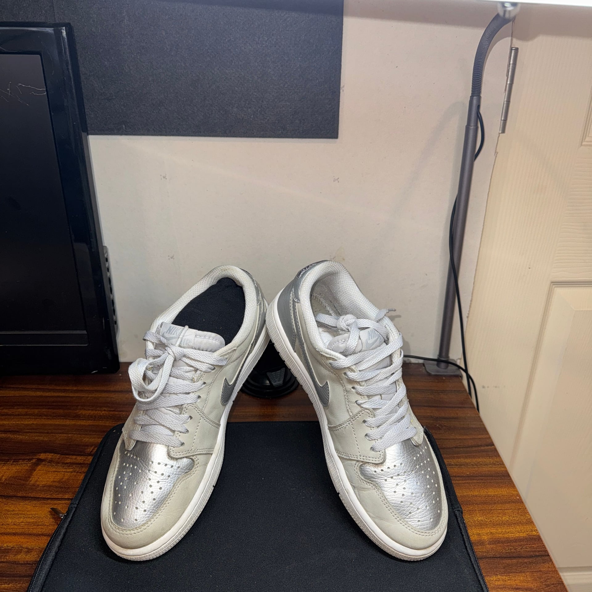 Nike Jordan 1 Retro Low OG Metallic Silver Cool Grey CZ0790-002 Men's no soles 8