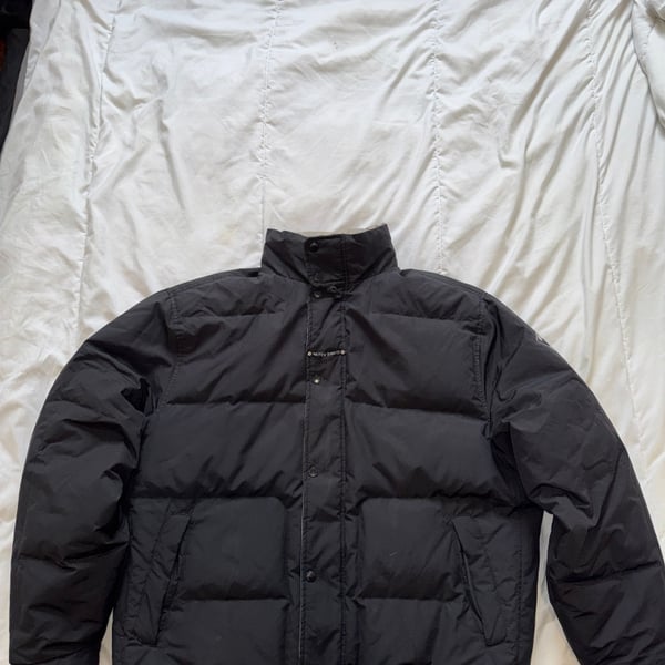 Vintage Nautica Jeans Co. Surplus Garments Black Down Puffer Jacket