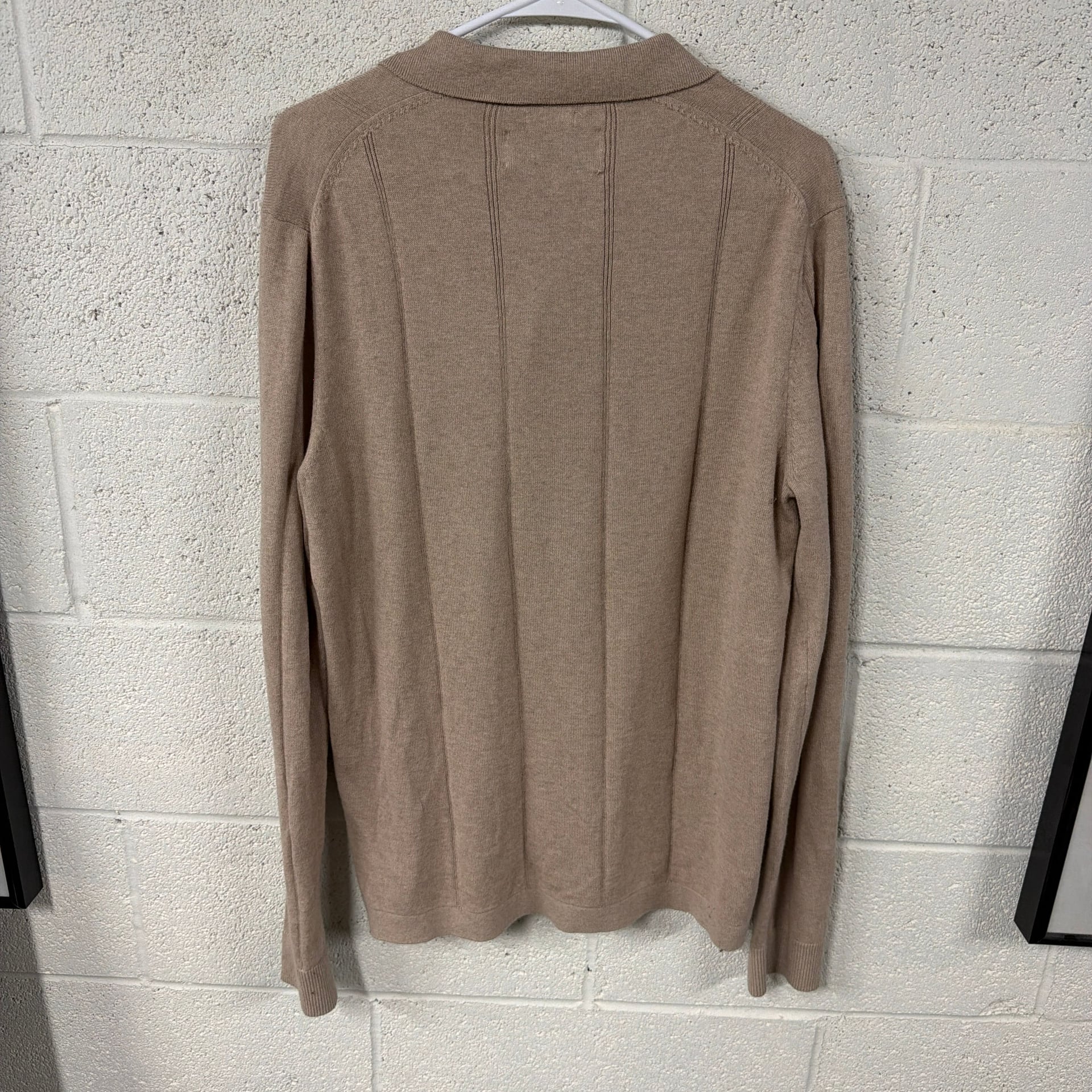 Abercrombie & Fitch Men's Soft A&F Cotton Cashmere Full-Button Polo Sweater 3