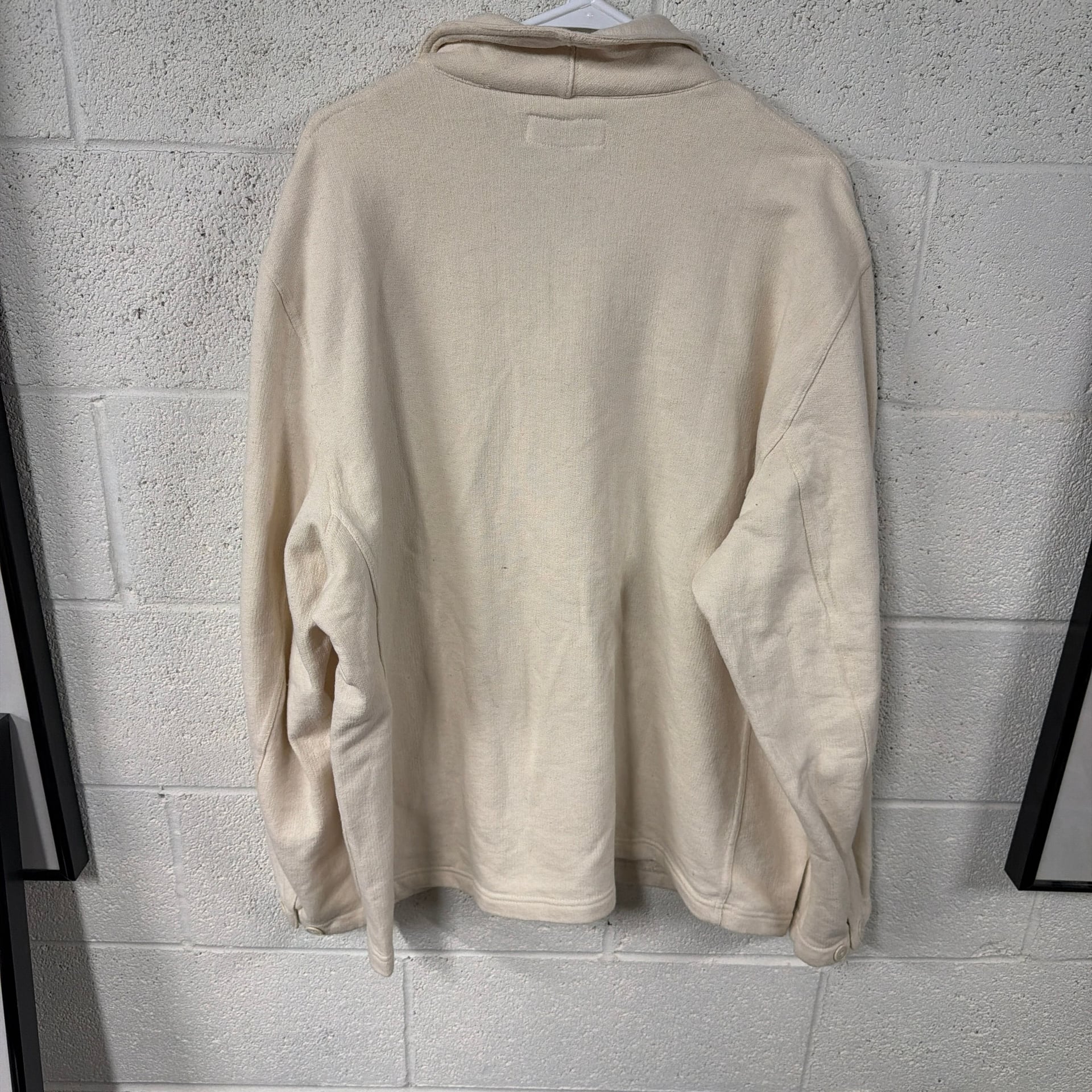 Buck Mason Natural Interloop Shawl Jacket 3
