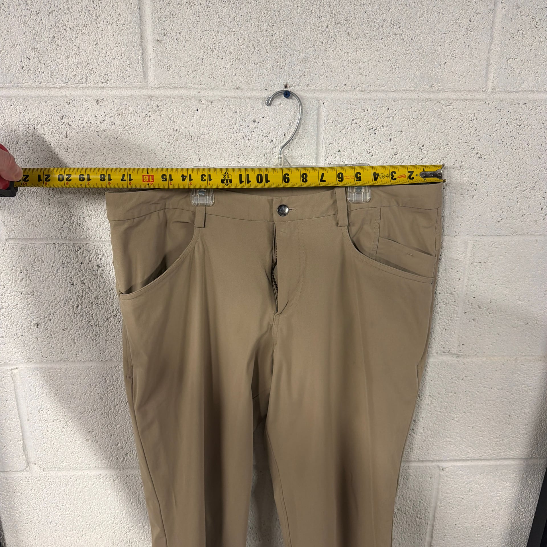 Lululemon ABC Classic-Fit Trouser Warpstreme Khaki Pants 36x34 3