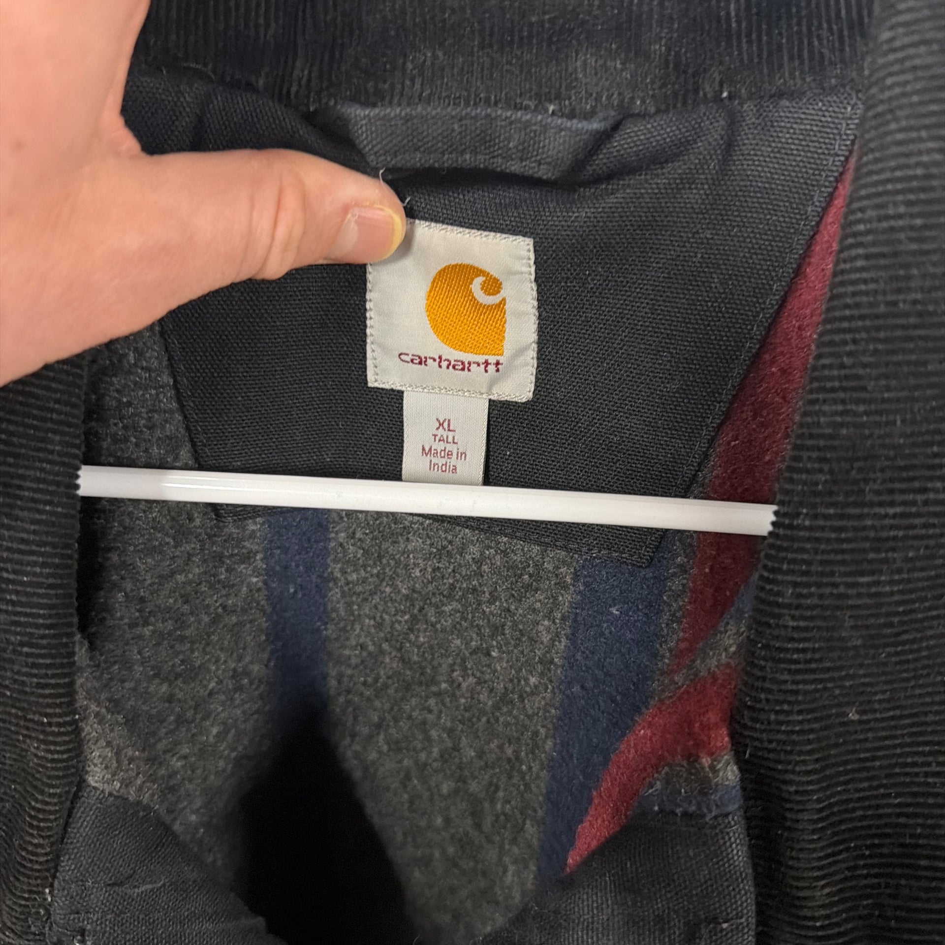 Carhartt Relaxed Fit Duck Blanket-Lined Detroit Jacket XL Tall Black 2