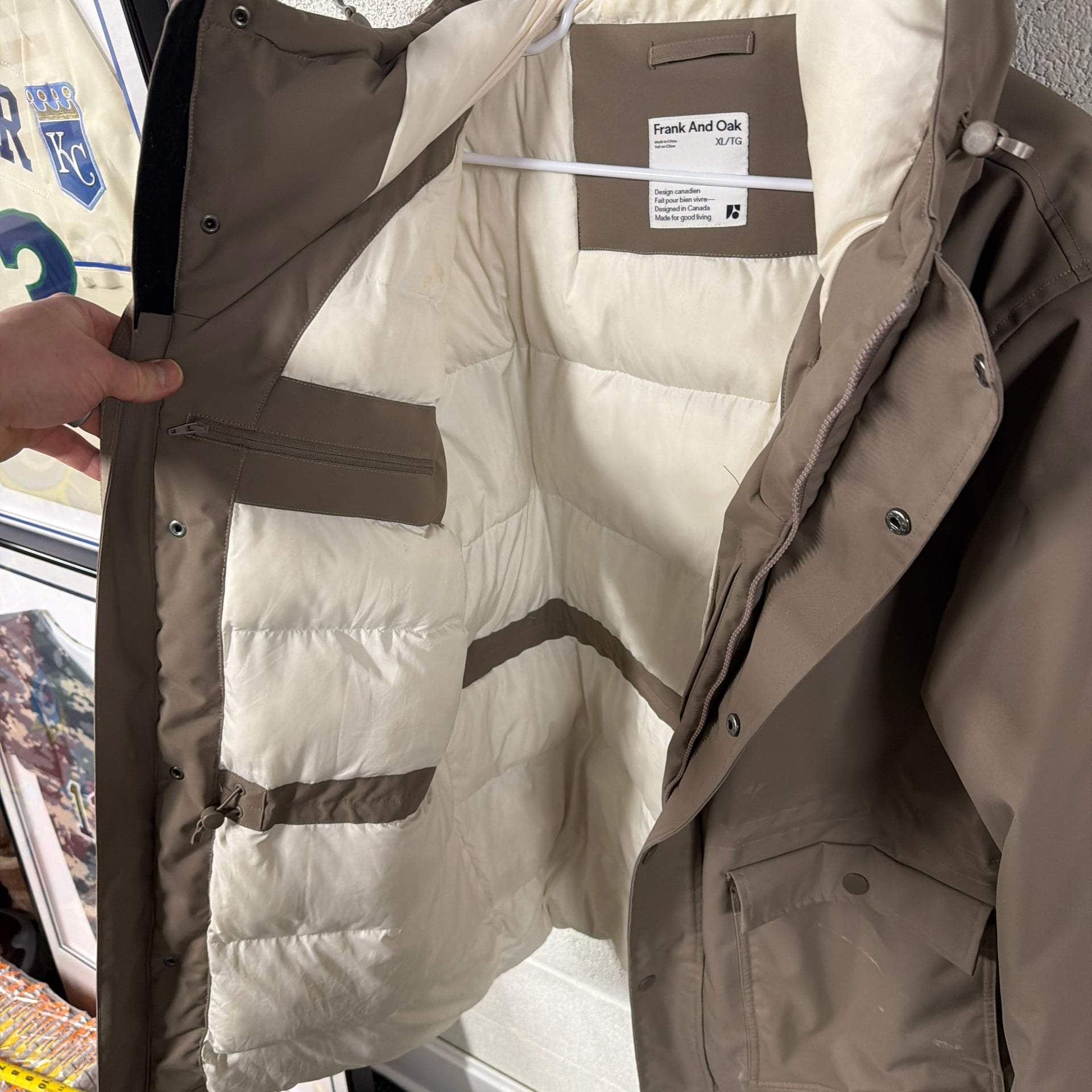 Frank And Oak Plateau PrimaLoft Insulated Hooded Winter Parka in Brown 4