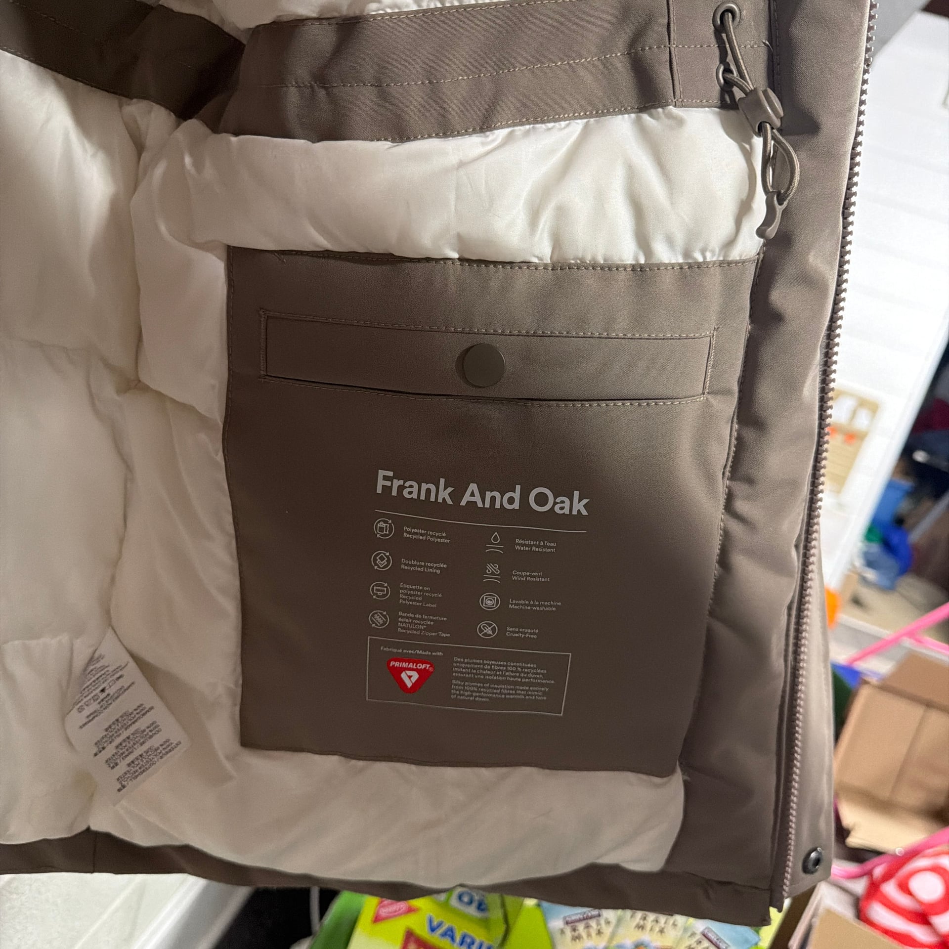 Frank And Oak Plateau PrimaLoft Insulated Hooded Winter Parka in Brown 5