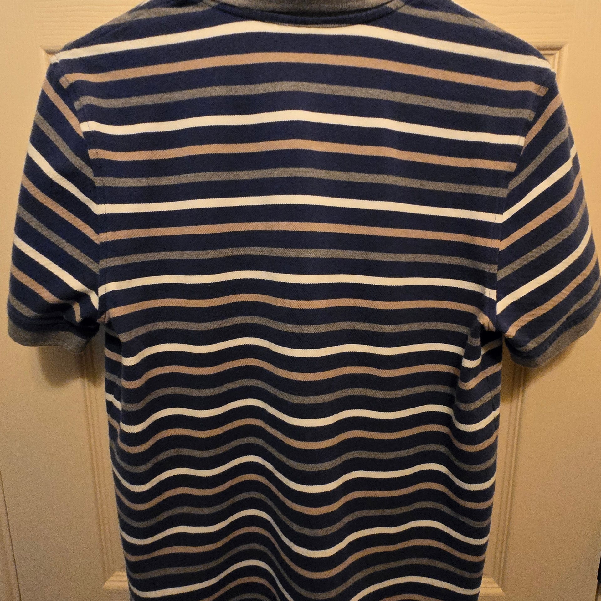Brooks Brothers 1818 Slim Fit Size M Striped Blue/White Polo Shirt 2