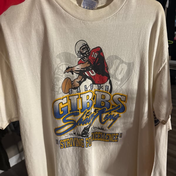 Vintage Shawn King Autographed Football T-Shirt XL Hanes Tulane Buccaneers