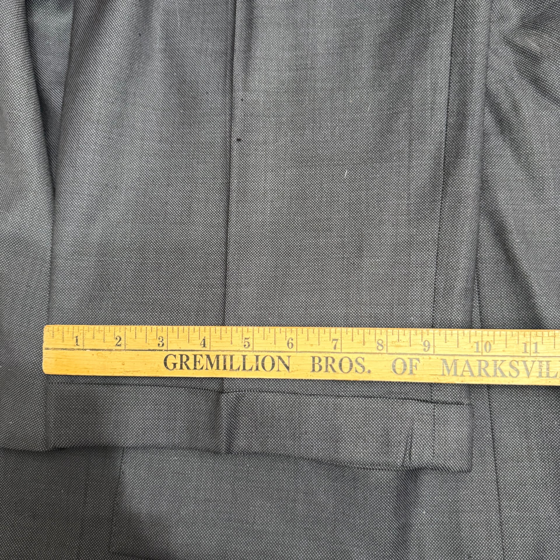 Baroni Executive Navy 2 Button Suit Mens 44R 44x32 Flat Front 11