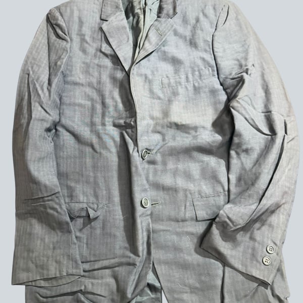 Vintage 90s Stein’s Gray 2 Button Blazer Sport Coat Mens 36R