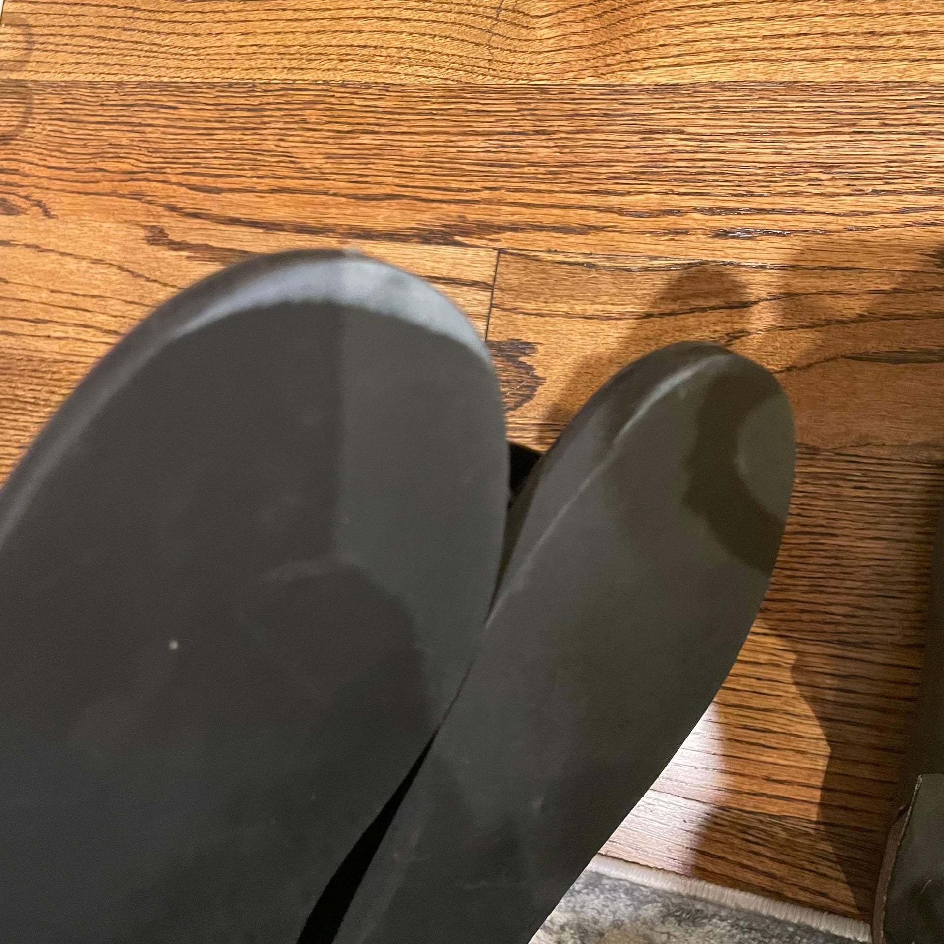 & Other Stories Black Leather Diagonal Slingback Sandals 3