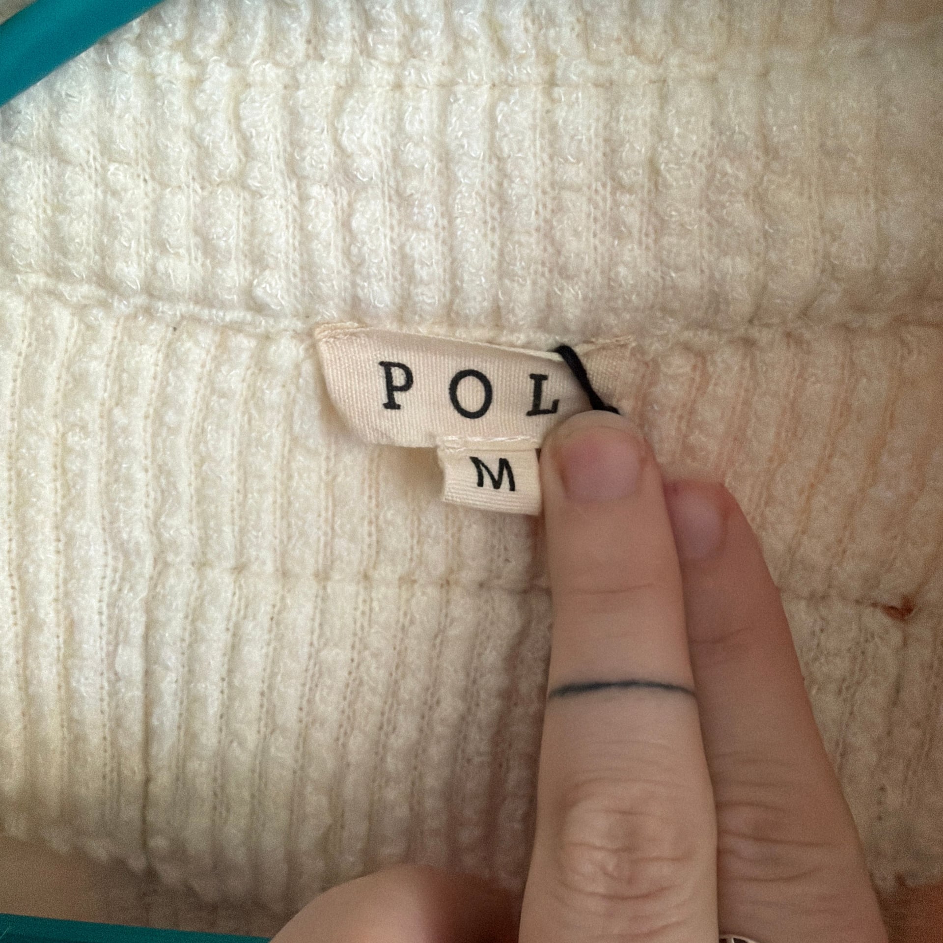 POL Color Block Button Down Oversized Cardigan 2