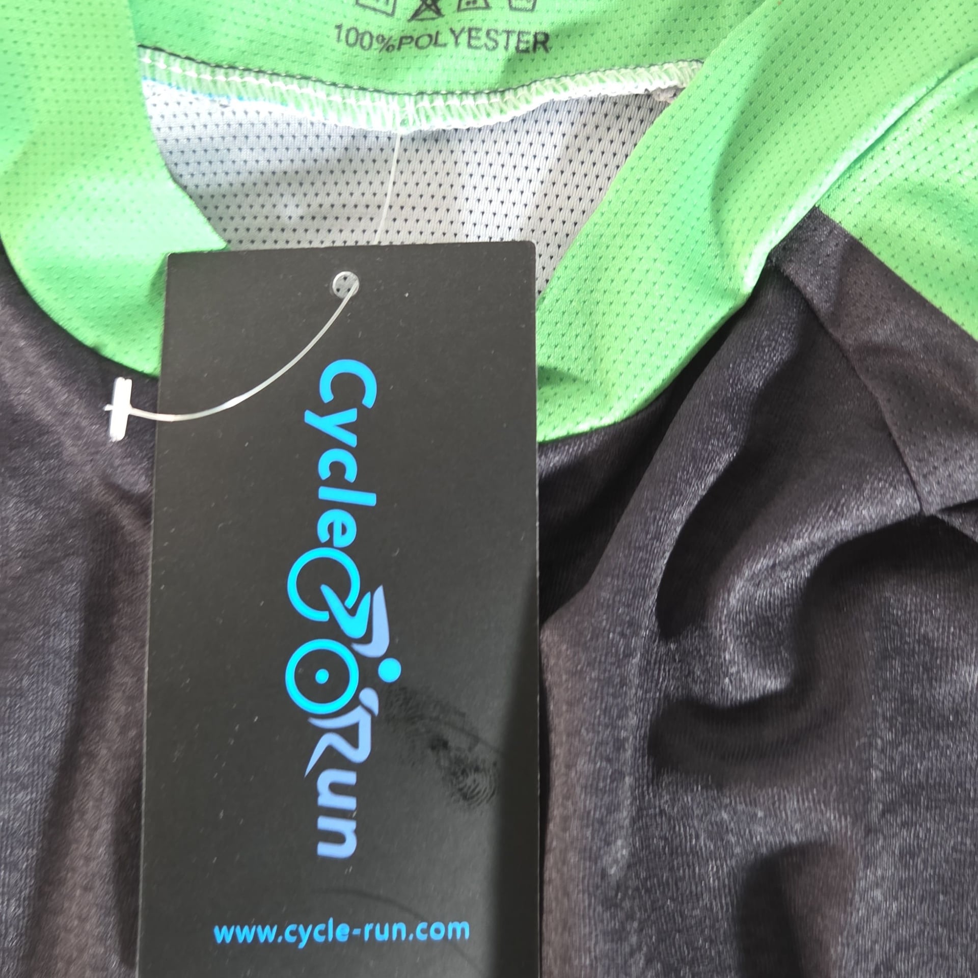 Cycle-Run Posti Long Sleeve Performance Cycling Jersey Green/Black 3