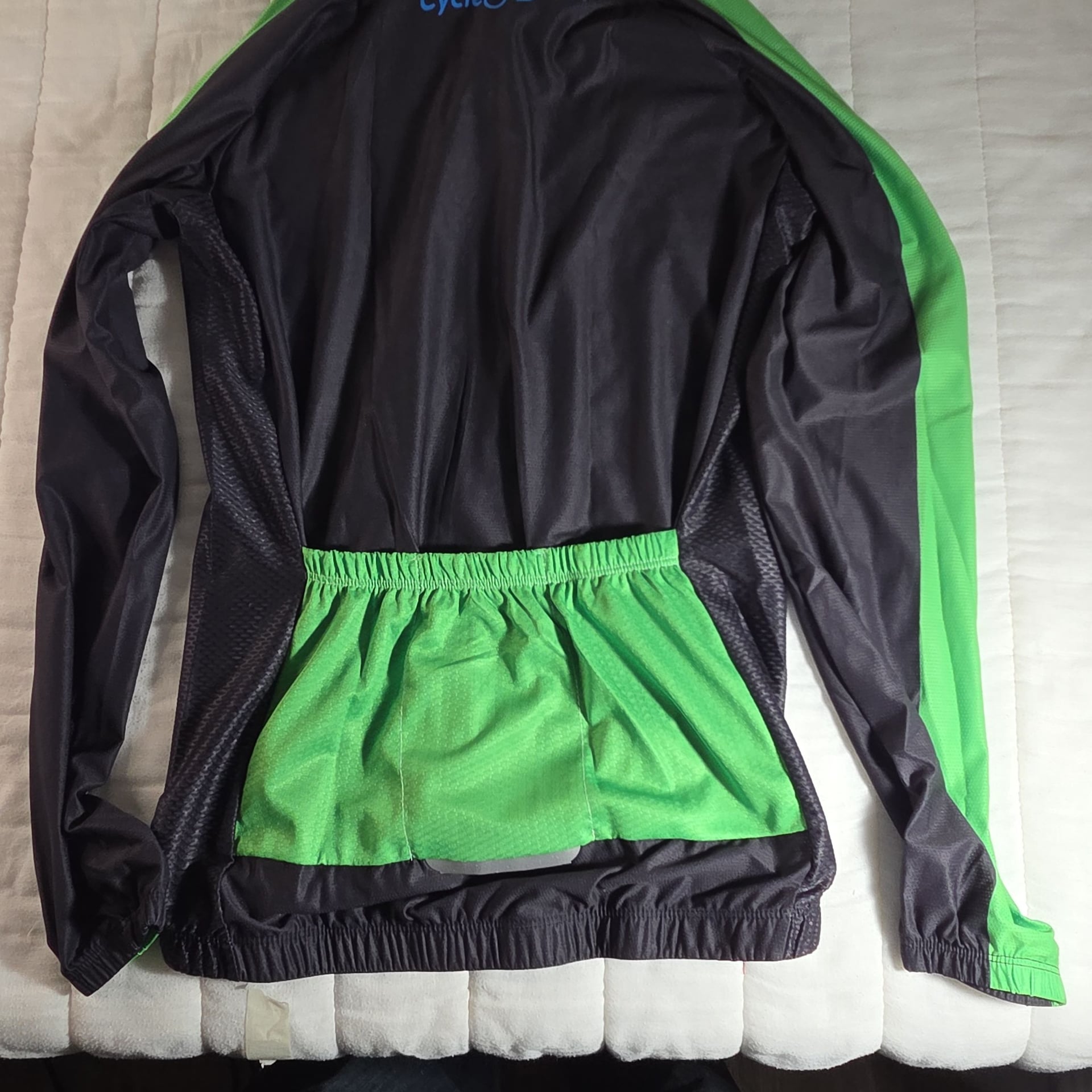 Cycle-Run Posti Long Sleeve Performance Cycling Jersey Green/Black 5