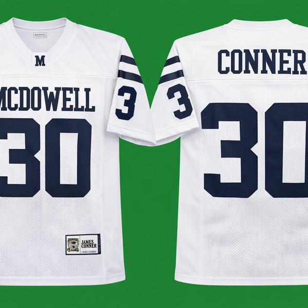 James Conner McDowell High School #30 Throwback Classics Football Jersey White