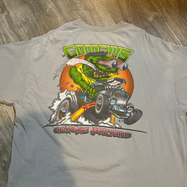 Vintage Goodguys Rod & Custom Association Genuine Junkyard Monster Hot Rod Graphic T-Shirt