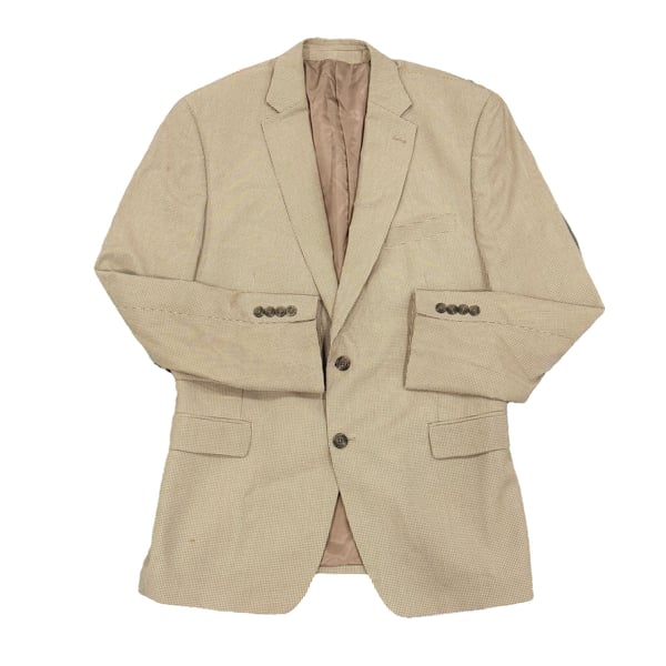 Lauren Ralph Lauren Men's 44R Tan Houndstooth Two-Button Blazer Sport Coat