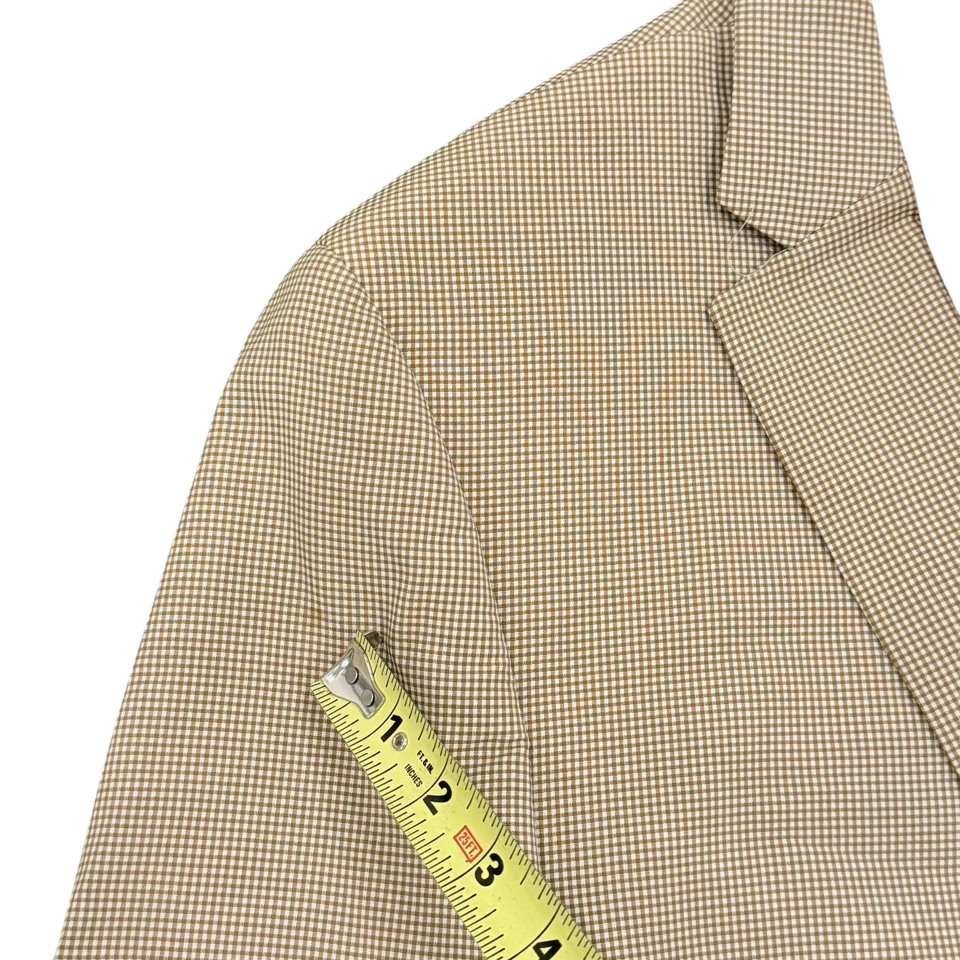 Lauren Ralph Lauren Men's 44R Tan Houndstooth Two-Button Blazer Sport Coat 7