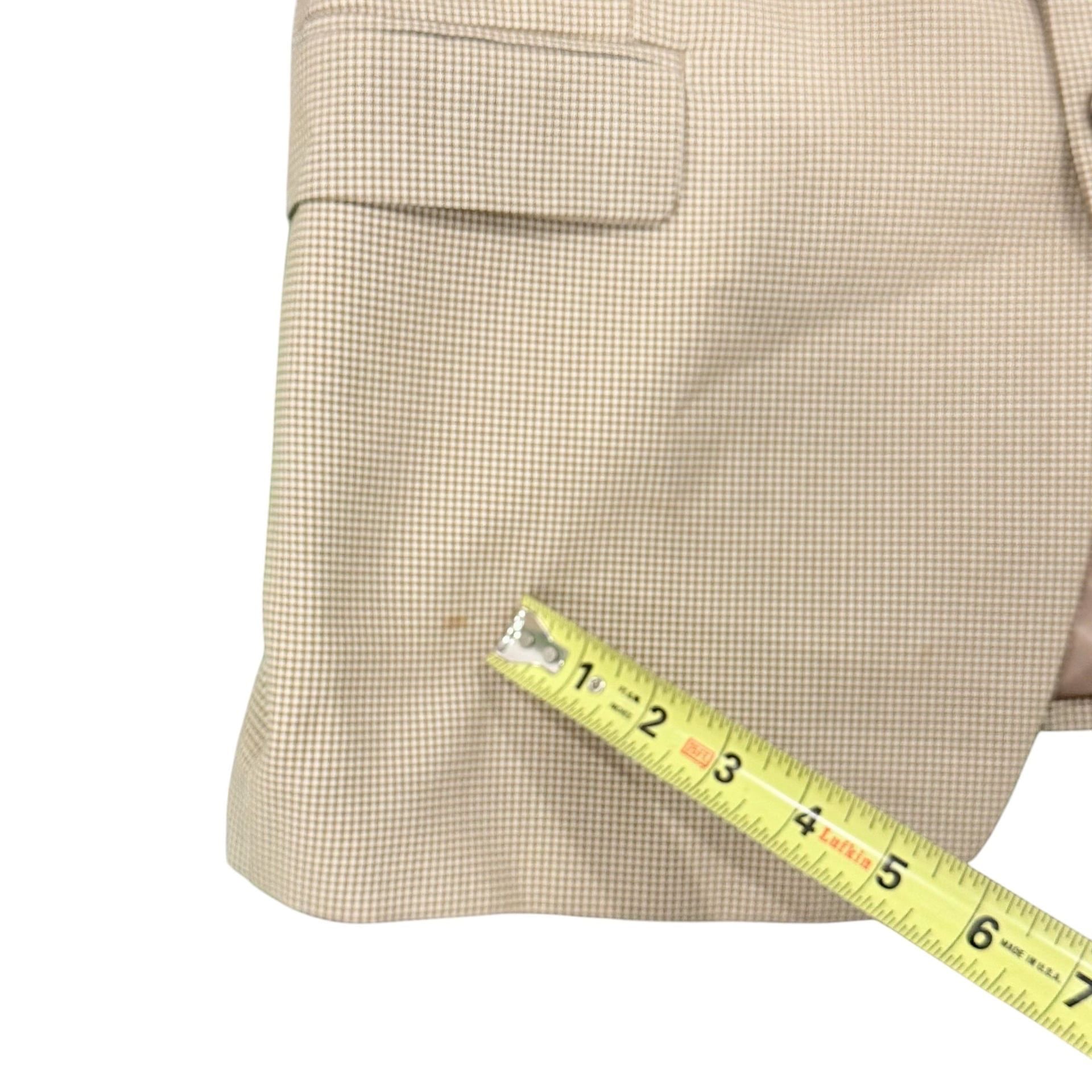 Lauren Ralph Lauren Men's 44R Tan Houndstooth Two-Button Blazer Sport Coat 8