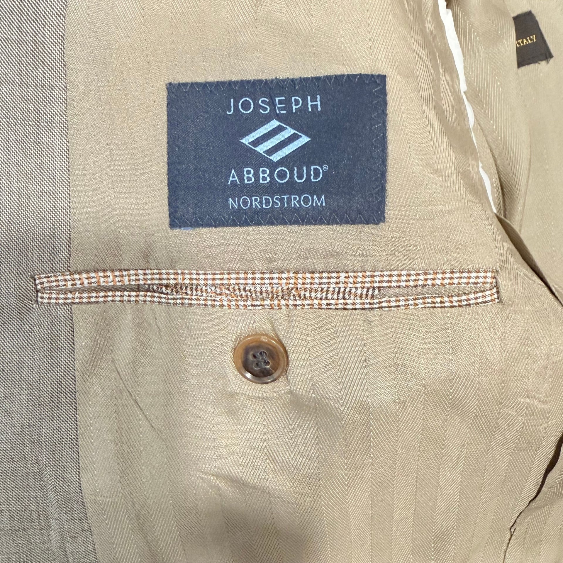 Joseph Abboud Nordstrom Men's Silk Wool Blend Blazer Size 44R 3