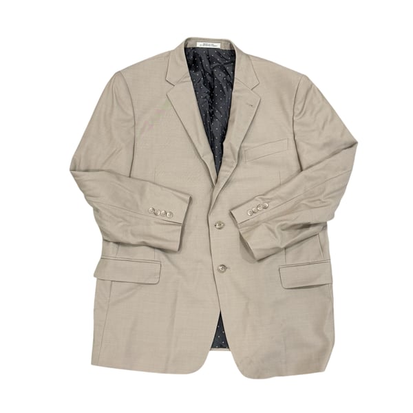 Joseph Abboud Zignone Wool Blazer Sport Coat Super 110s Gray Men 46R