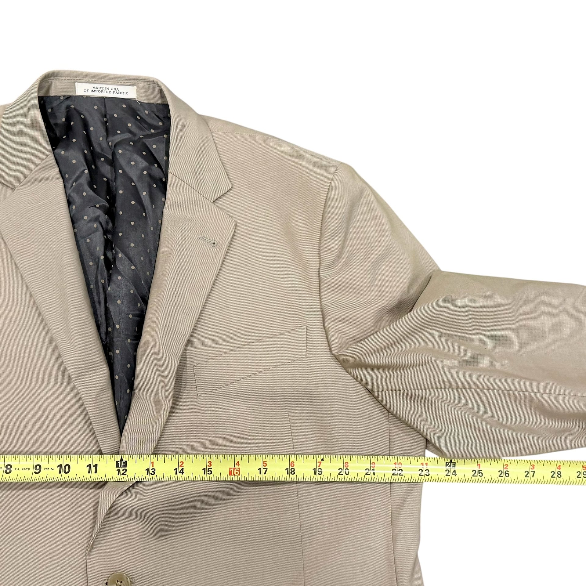 Joseph Abboud Zignone Wool Blazer Sport Coat Super 110s Gray Men 46R 10