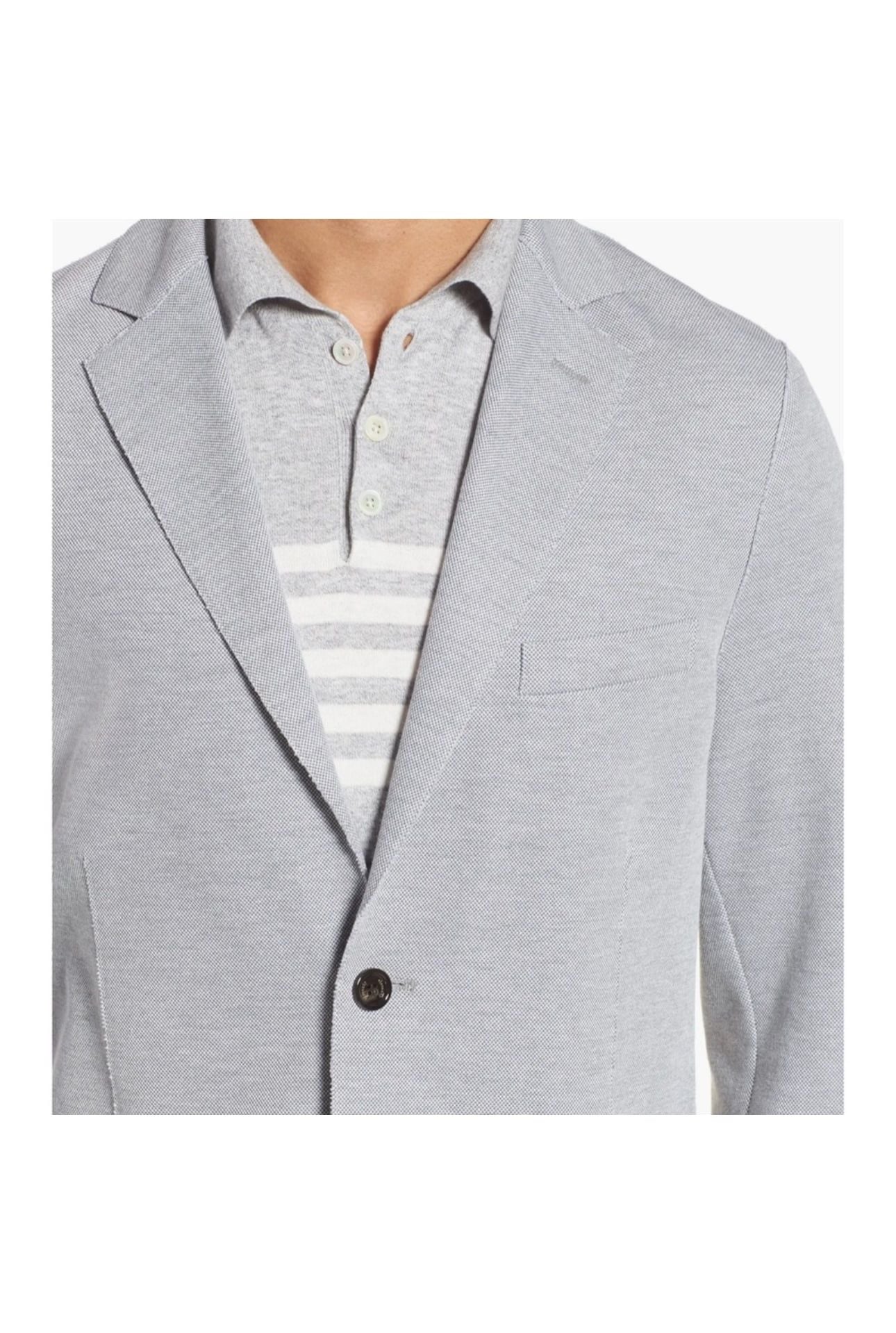 Eleventy Slim Fit Jersey Sport Coat In Grey, zero damage, worn only once. Dry cleaned. 5