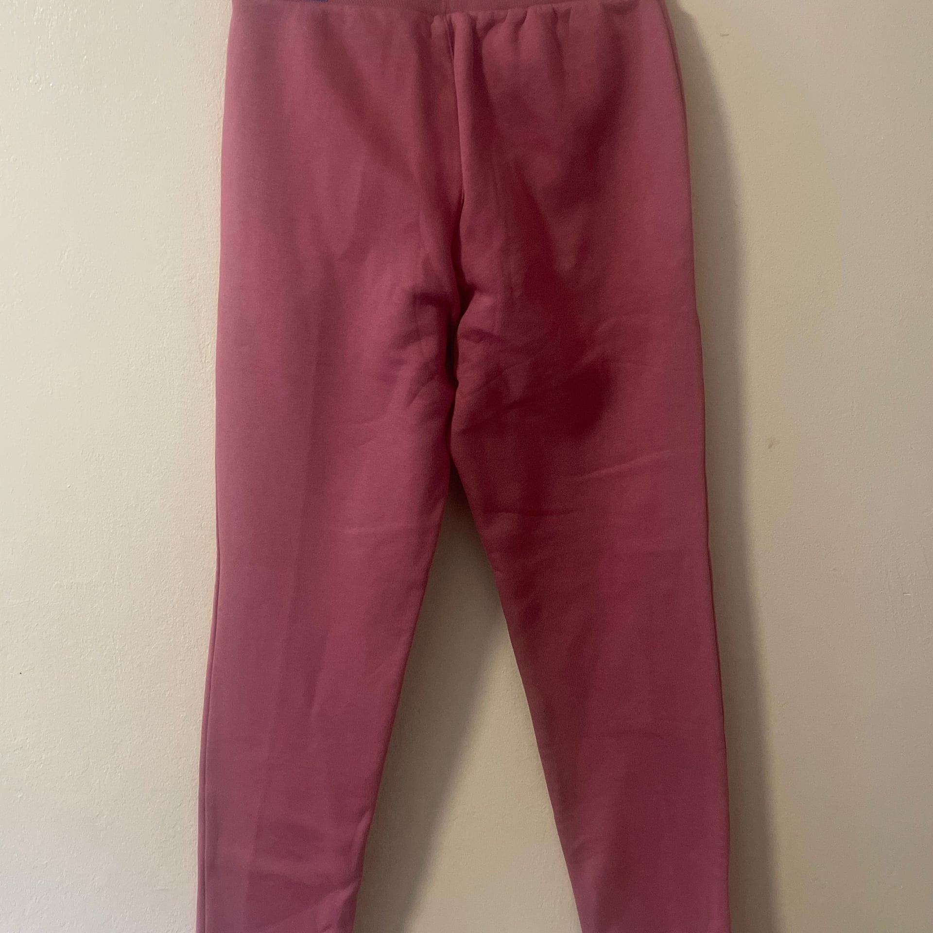 New Adidas Essentials Fleece Tracksuit Set, Mauve Pink Hoodie & Joggers, Size S 7
