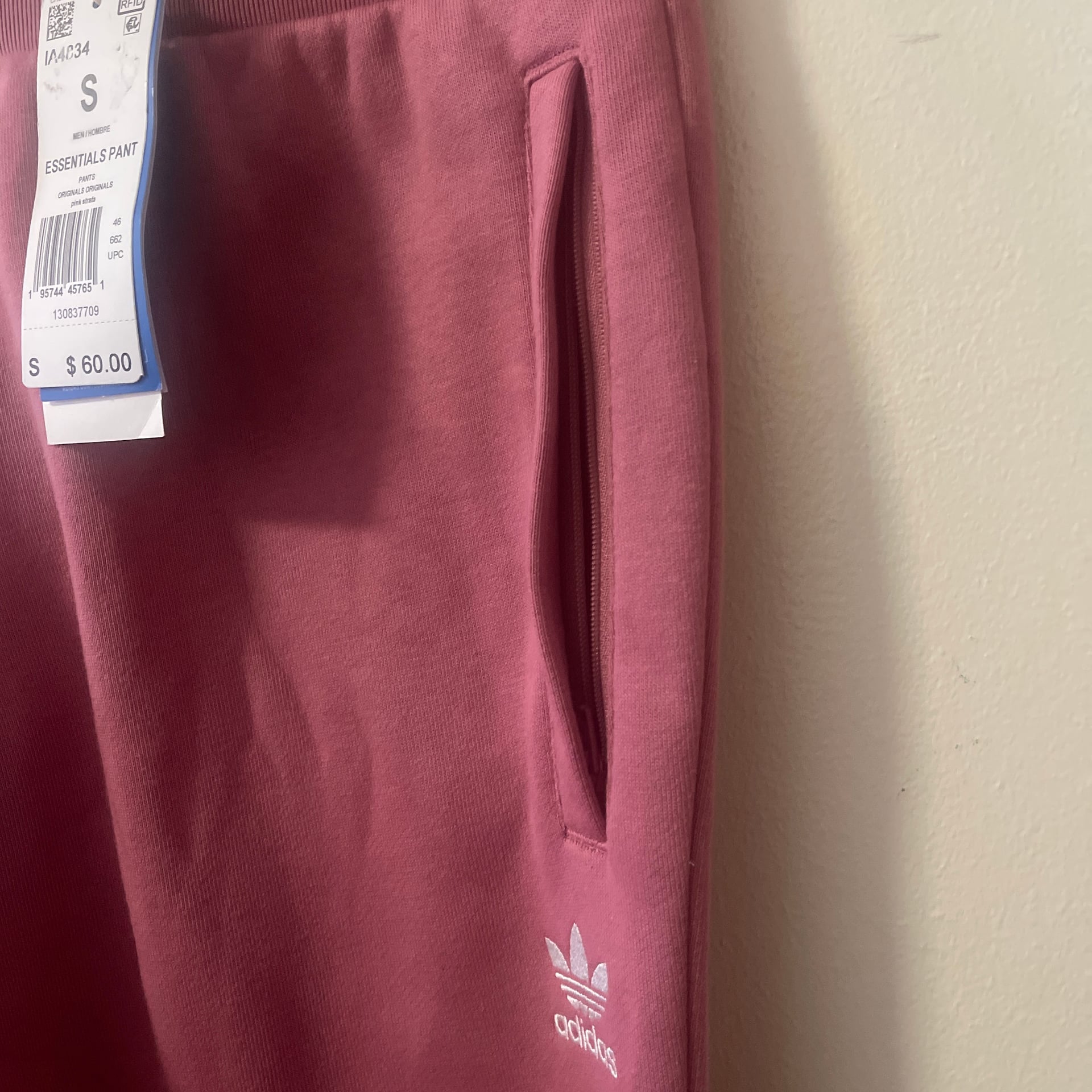 New Adidas Essentials Fleece Tracksuit Set, Mauve Pink Hoodie & Joggers, Size S 10