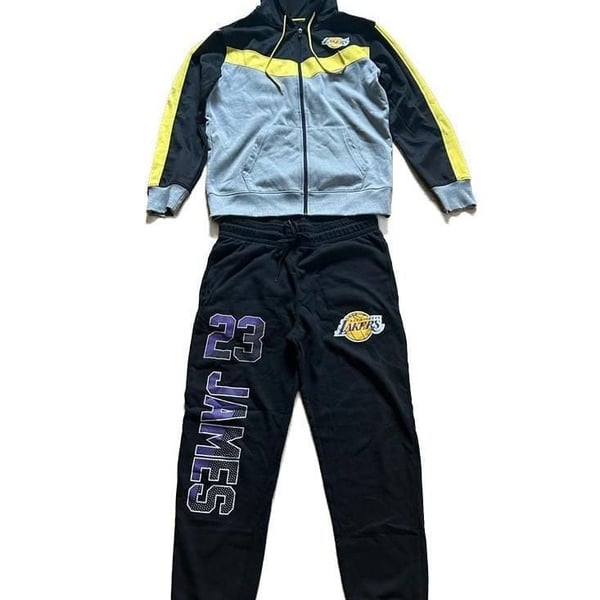 NBA Los Angeles Lakers LeBron James Hoodie and Jogger Tracksuit Set