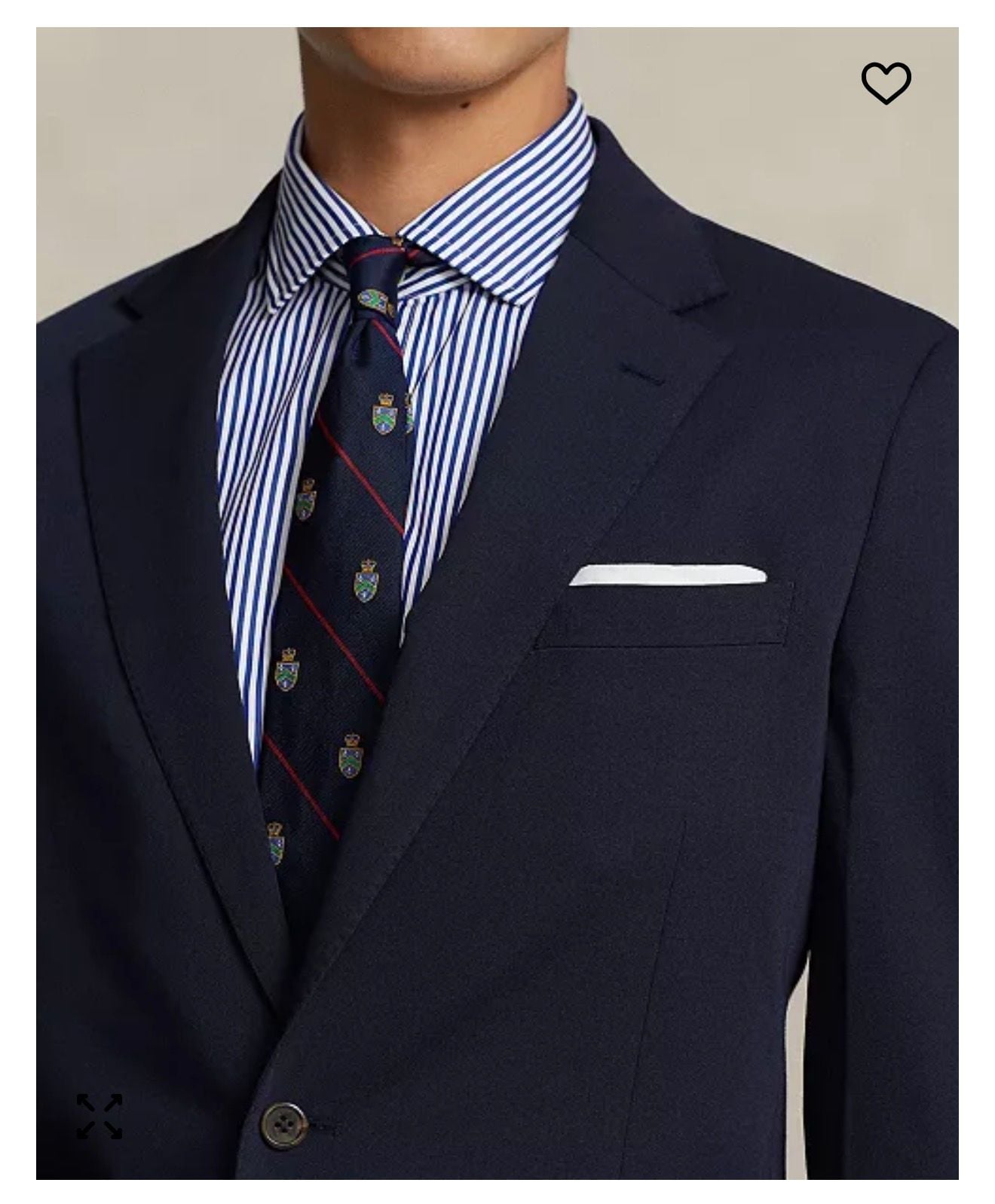 NWT Polo Ralph Lauren Men's Modern Performance Twill Sport Coat Navy Blue 42R 3